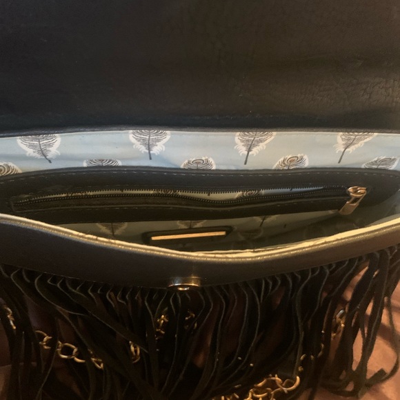 Leather Clutch With Fringe - Picture 6 of 7